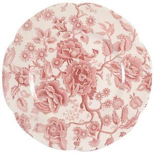 English Chippendale Red Pink by JOHNSON BROTHERS dinner plate